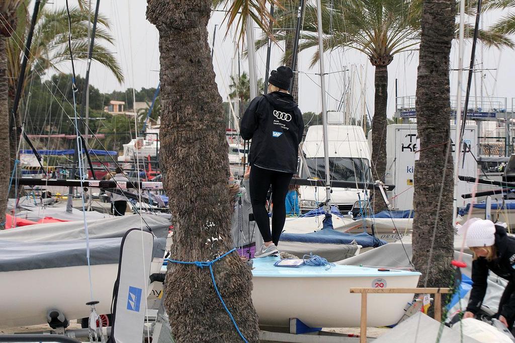 Boat park pre ISAF Sailing World Cup Palma 2014 © Sail-World.com http://www.sail-world.com